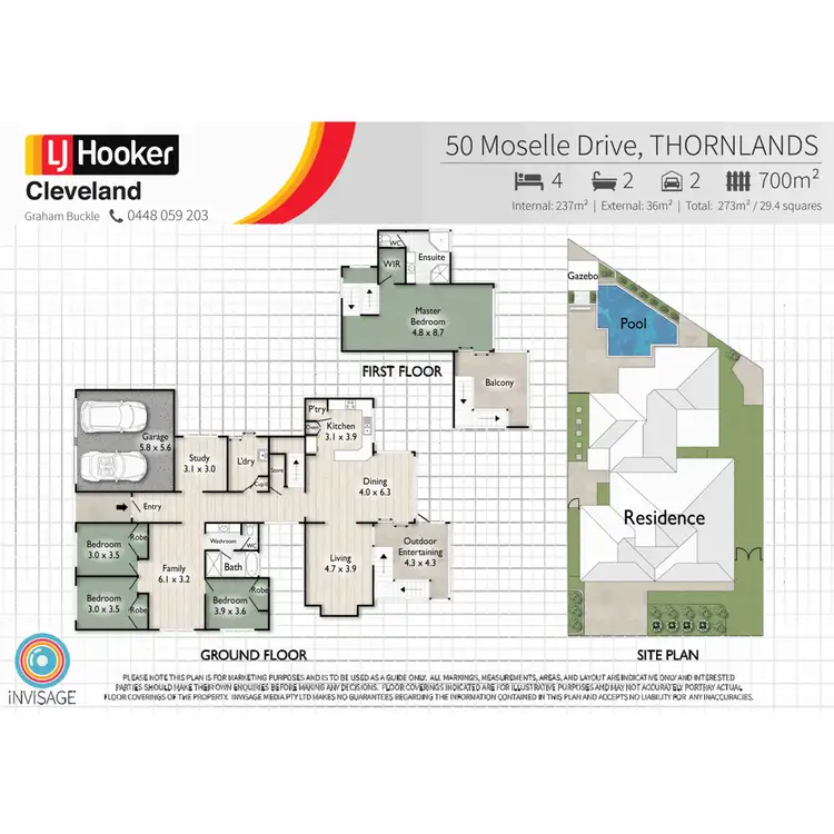 Floorplan of Homely house listing, 50 Moselle Drive, Thornlands QLD 4164