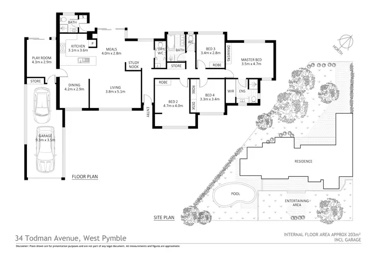 Floorplan of Homely house listing, 34 Todman Avenue, West Pymble NSW 2073