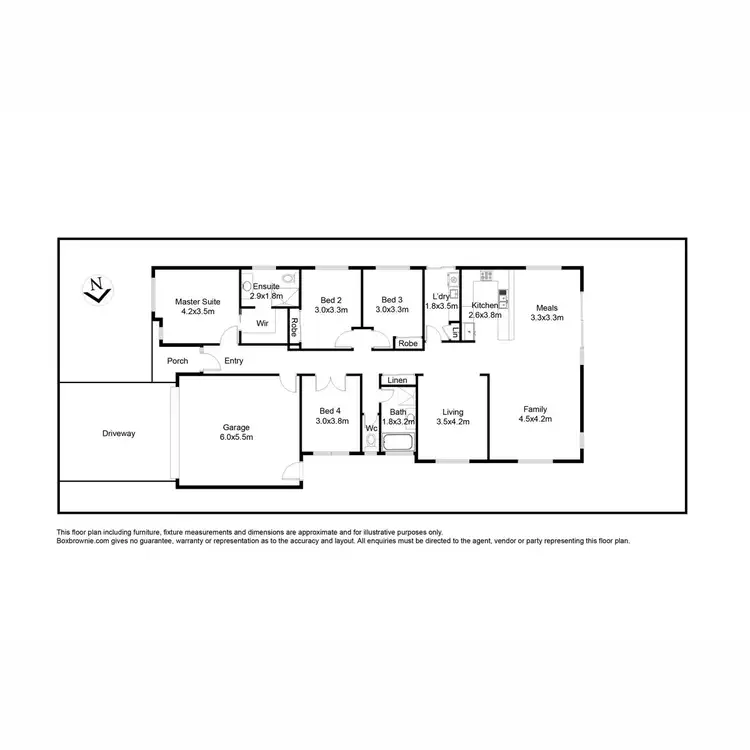 Floorplan of Homely house listing, 6 Manoora Terrace, Point Cook VIC 3030