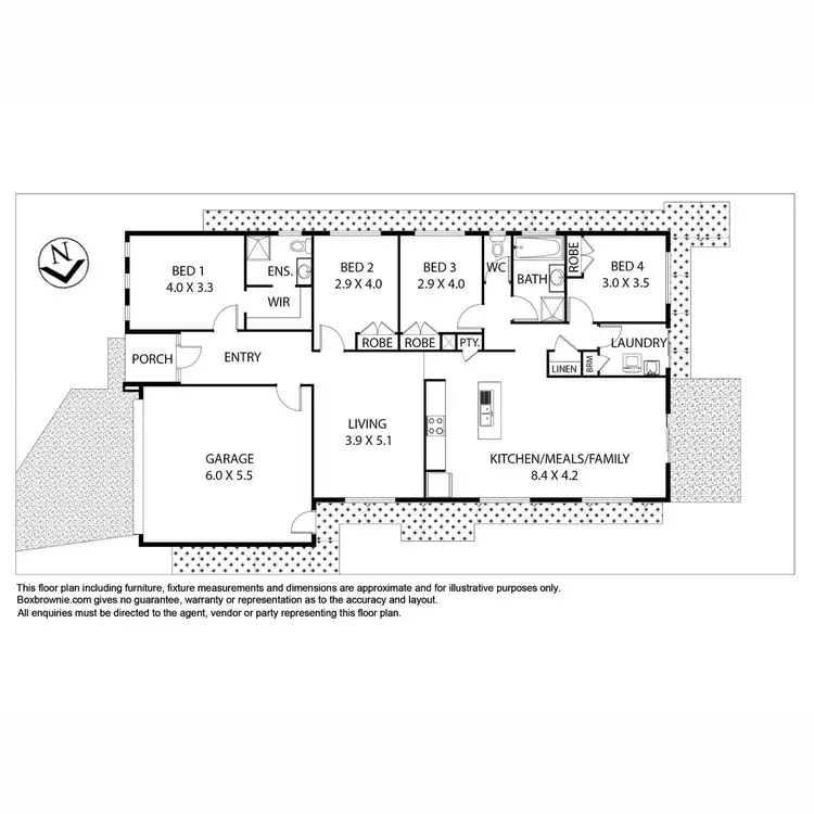 Floorplan of Homely house listing, 77 Manuka Grove, Wyndham Vale VIC 3024