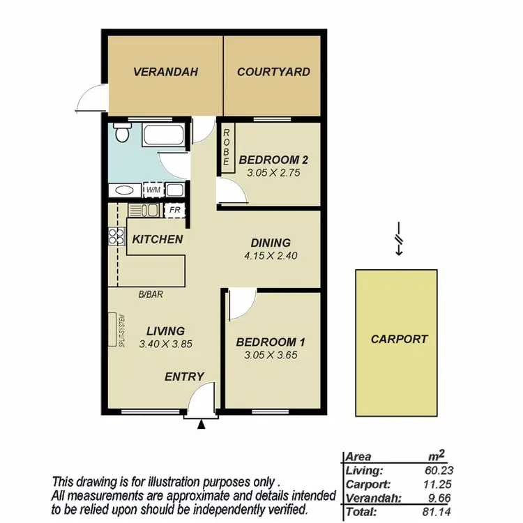 Floorplan of Homely house listing, 1/28 York Terrace, Salisbury SA 5108