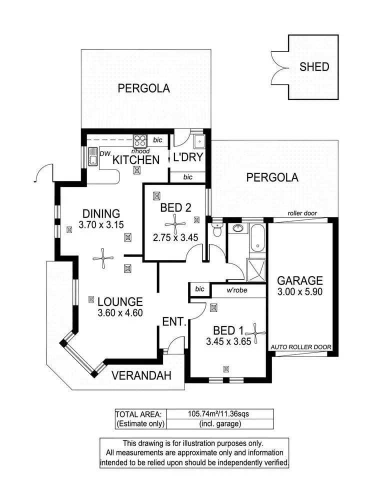 Floorplan of Homely house listing, 1B Sylvia Court, Coromandel Valley SA 5051