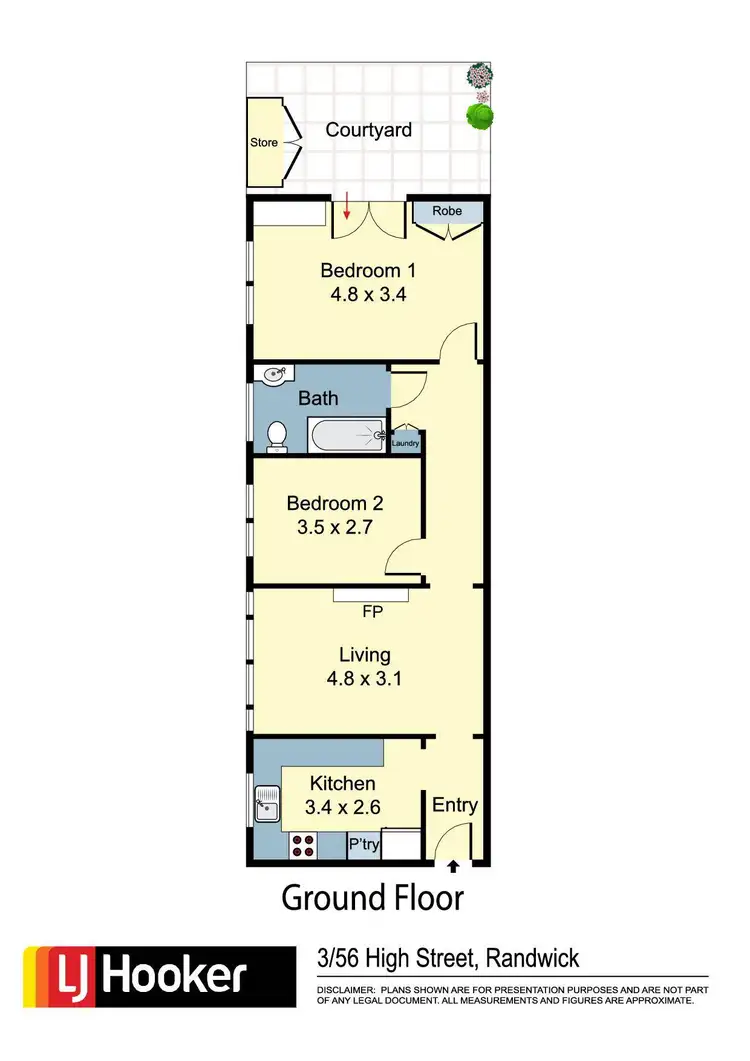 Floorplan of Homely apartment listing, 3/56 High Street, Randwick NSW 2031