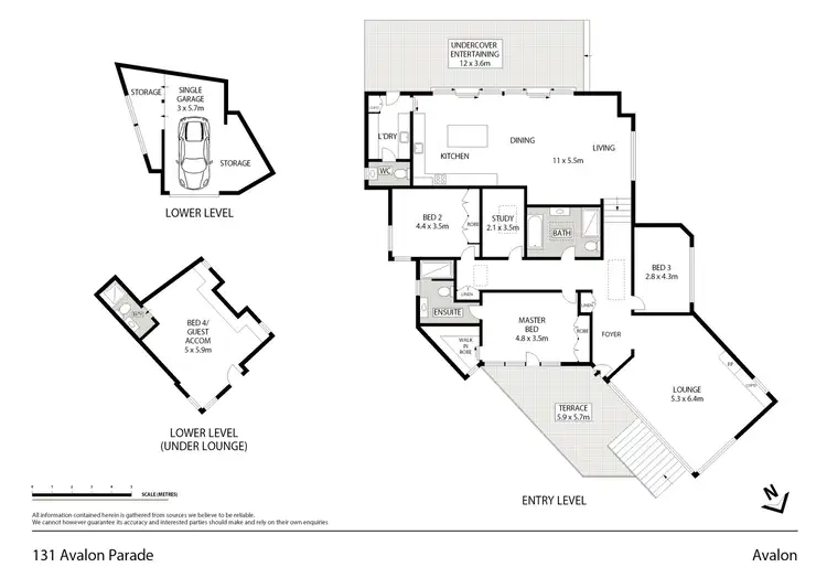 Floorplan of Homely house listing, 131 Avalon Parade, Avalon Beach NSW 2107