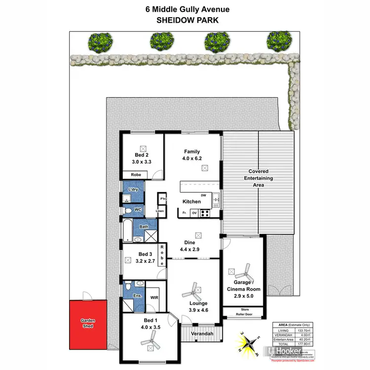 Floorplan of Homely house listing, 6 Middle Gully Avenue, Sheidow Park SA 5158