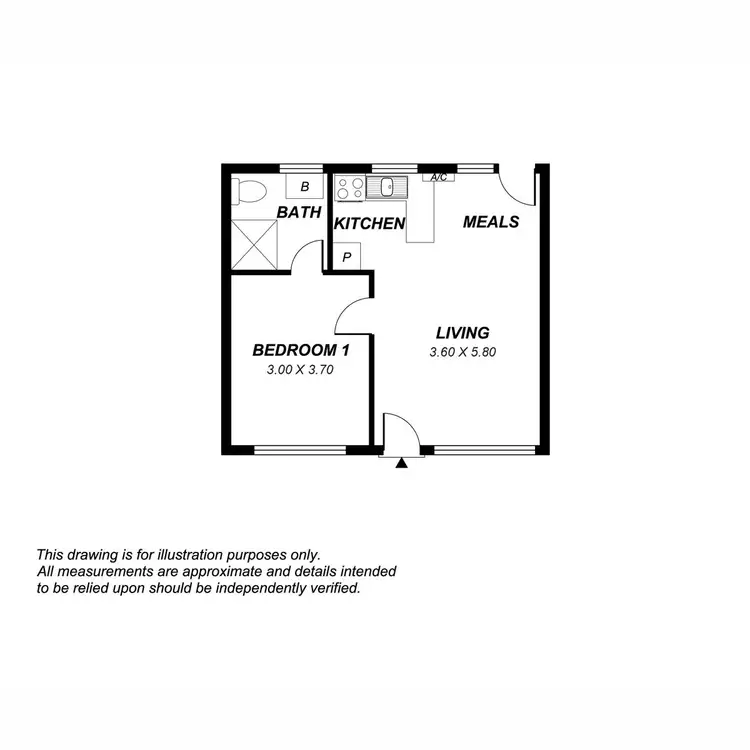 Floorplan of Homely unit listing, 3/27 Bevington Road, Glenunga SA 5064