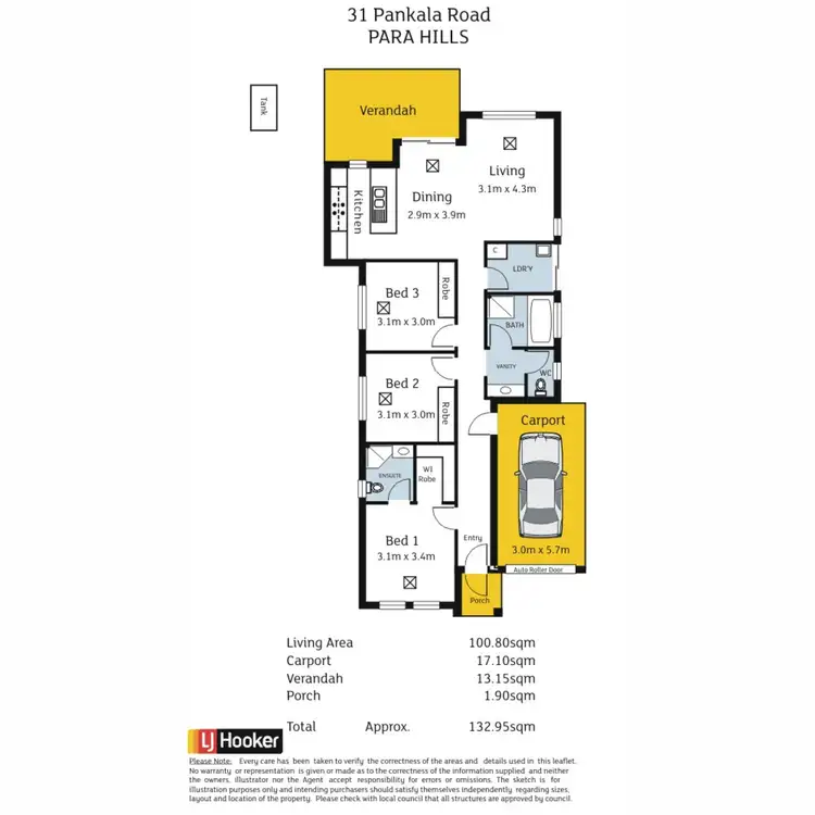 Floorplan of Homely house listing, 31 Pankala Road, Para Hills SA 5096