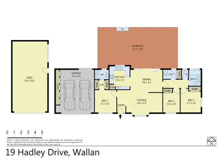 Floorplan of Homely house listing, 19 Hadley Drive, Wallan VIC 3756
