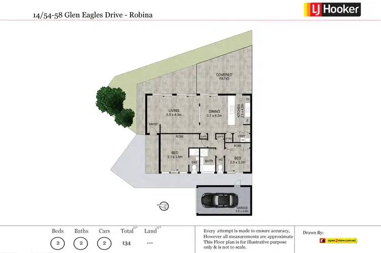 Floorplan of Homely unit listing, 14/54-58 Glen Eagles Drive, Robina QLD 4226