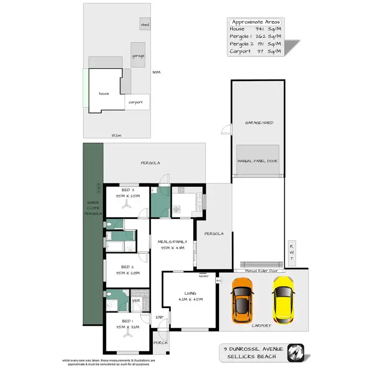 Floorplan of Homely house listing, 9 Dunrossil Avenue, Sellicks Beach SA 5174