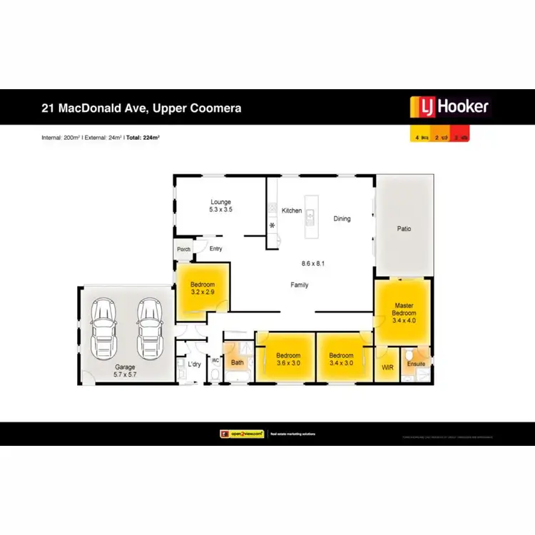 Floorplan of Homely house listing, 21 Macdonald Avenue, Upper Coomera QLD 4209