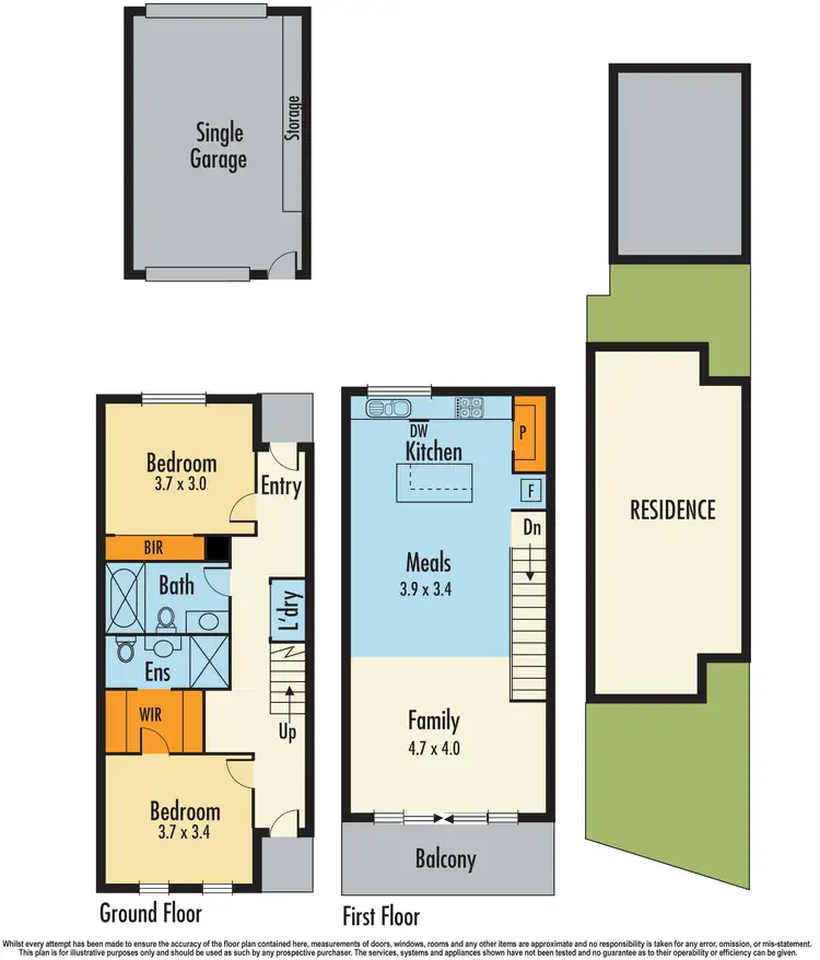 Floorplan of Homely townhouse listing, 5 Arbour Rise, Pakenham VIC 3810