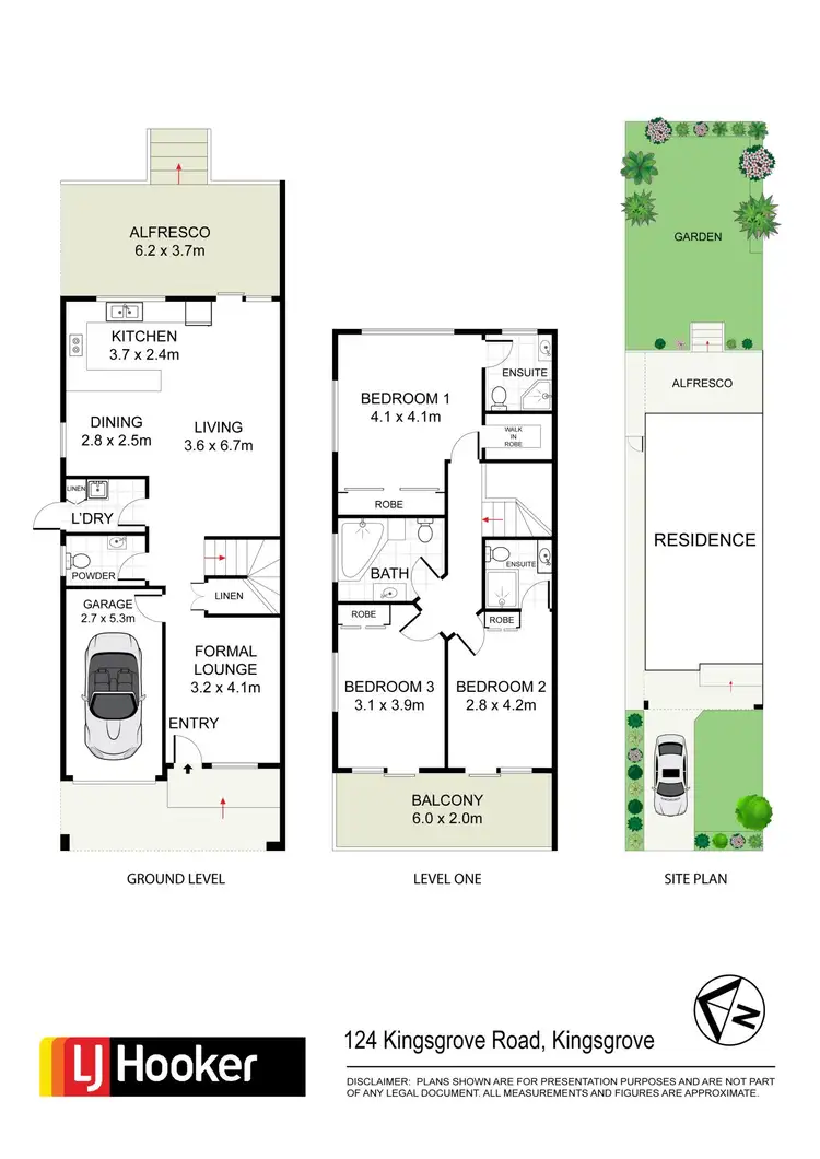 Floorplan of Homely semi-detached listing, 124 Kingsgrove Road, Kingsgrove NSW 2208