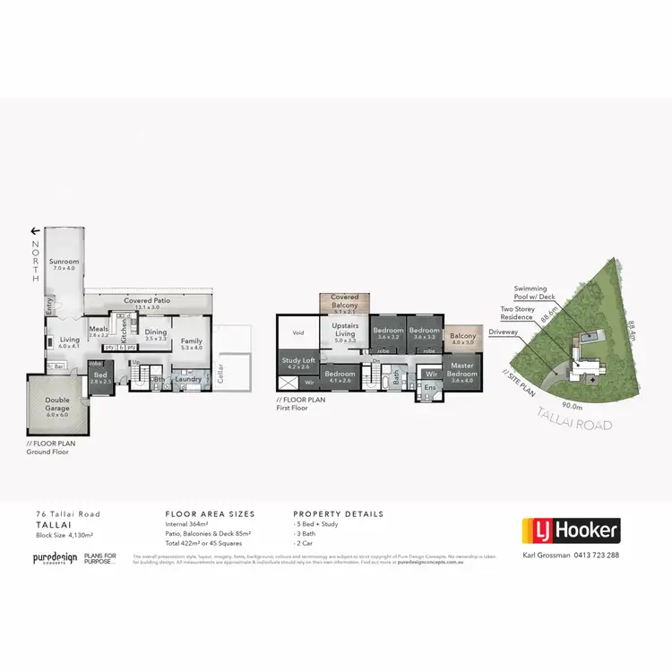 Floorplan of Homely house listing, 76 Tallai Road, Tallai QLD 4213