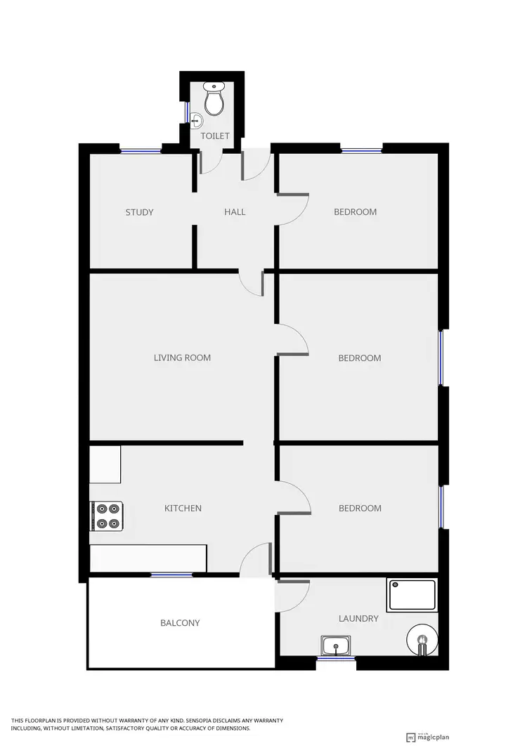 Floorplan of Homely house listing, 4 Brougham Street, Cowra NSW 2794