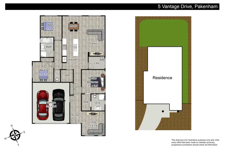 Floorplan of Homely house listing, 5 Vantage Drive, Pakenham VIC 3810