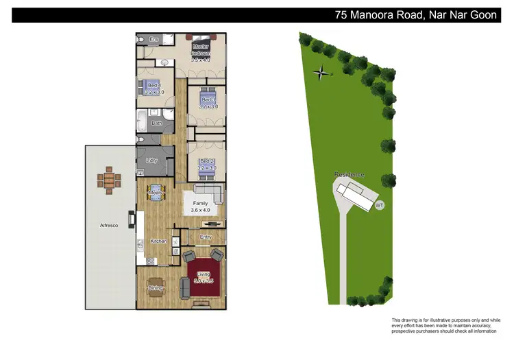 Floorplan of Homely house listing, 75 Manoora Road, Nar Nar Goon North VIC 3812