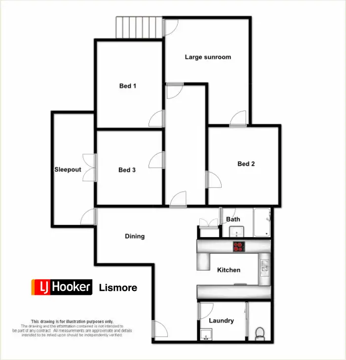 Floorplan of Homely house listing, 56 Leycester Street, Lismore NSW 2480