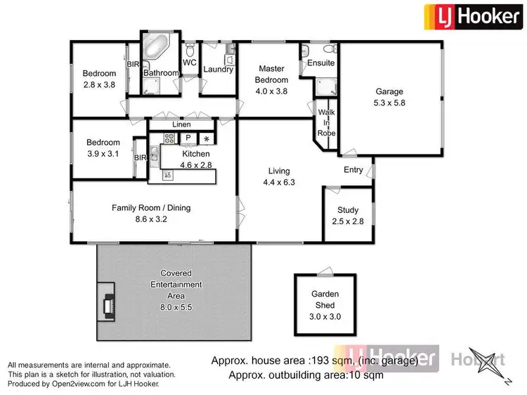 Floorplan of Homely house listing, 2 Iris Court, Kingston TAS 7050