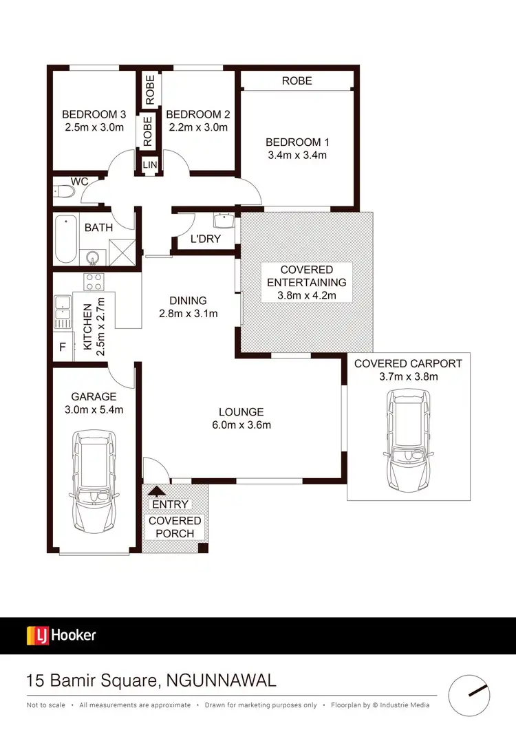 Floorplan of Homely house listing, 15 Bamir Square, Ngunnawal ACT 2913