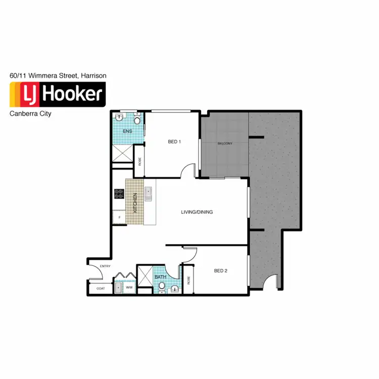 Floorplan of Homely apartment listing, 60/11 Wimmera Street, Harrison ACT 2914