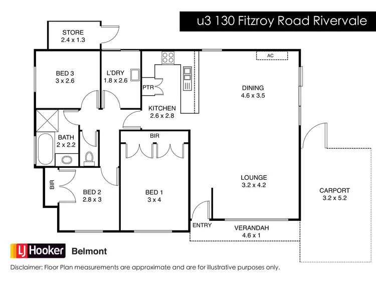 Floorplan of Homely villa listing, 130 Fitzroy Road, Rivervale WA 6103