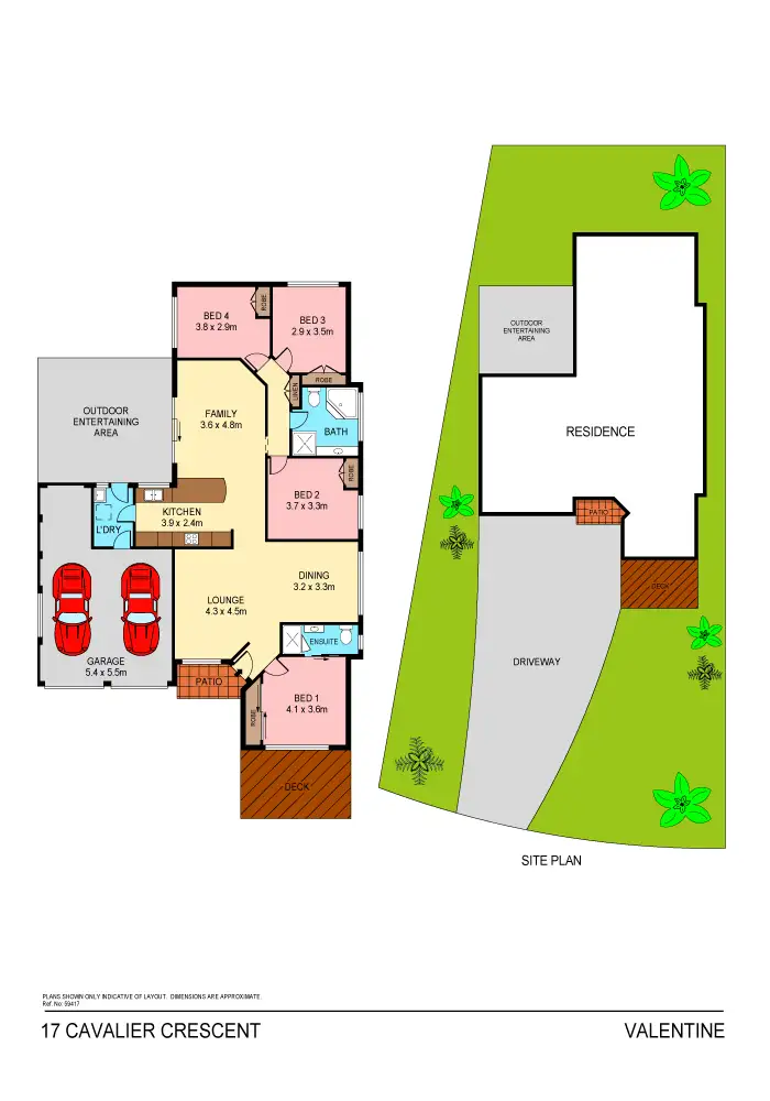 Floorplan of Homely house listing, 17 Cavalier Crescent, Valentine NSW 2280