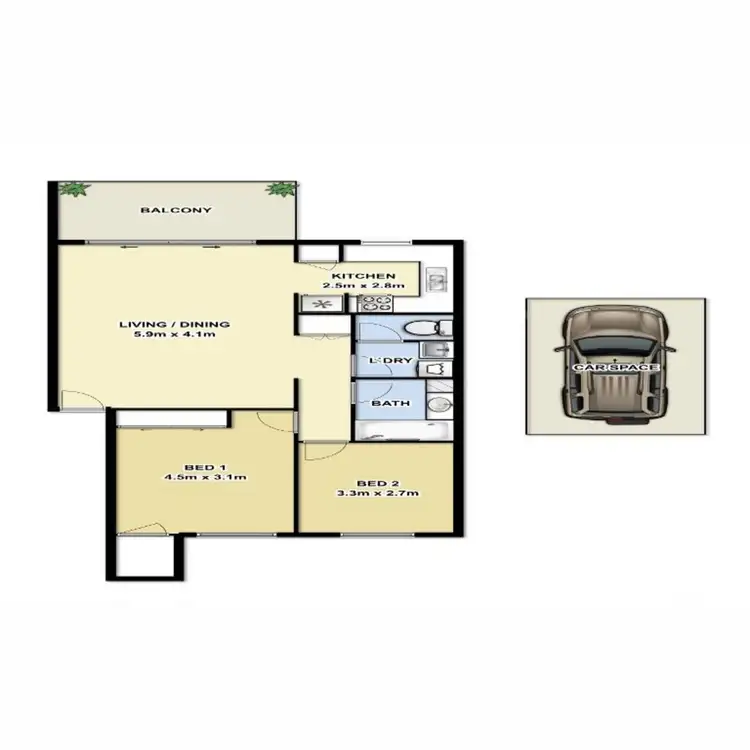 Floorplan of Homely unit listing, 17/52 Fisher Road, Thorneside QLD 4158