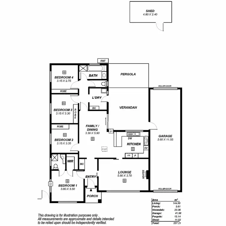 Floorplan of Homely house listing, 4 Garfield Street, Klemzig SA 5087