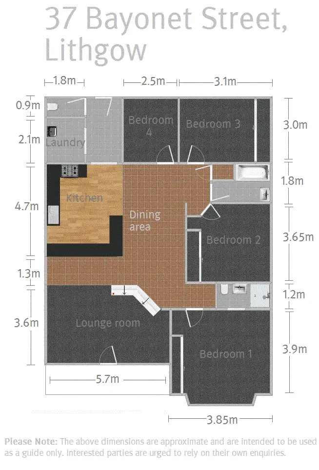 Floorplan of Homely house listing, 37 Bayonet Street, Lithgow NSW 2790