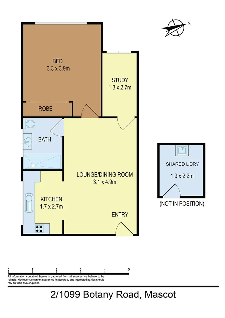 Floorplan of Homely apartment listing, 2/1099 Botany Road, Mascot NSW 2020