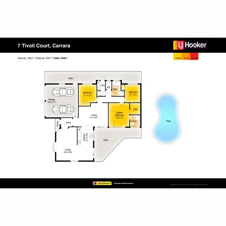 Floorplan of Homely house listing, 7 Tivoli Court, Carrara QLD 4211