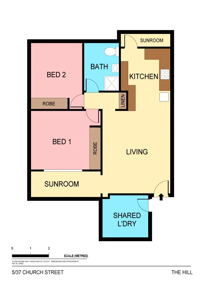 Floorplan of Homely apartment listing, 5/37 Church Street, The Hill NSW 2300