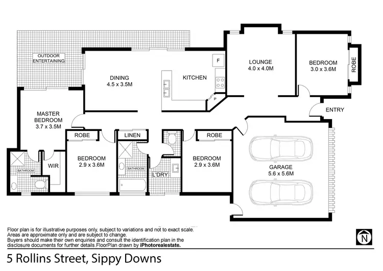 Floorplan of Homely house listing, 5 Rollins Street, Sippy Downs QLD 4556