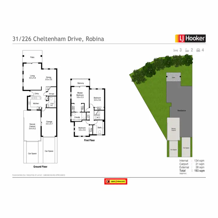 Floorplan of Homely townhouse listing, 31/226 Cheltenham Drive, Robina QLD 4226