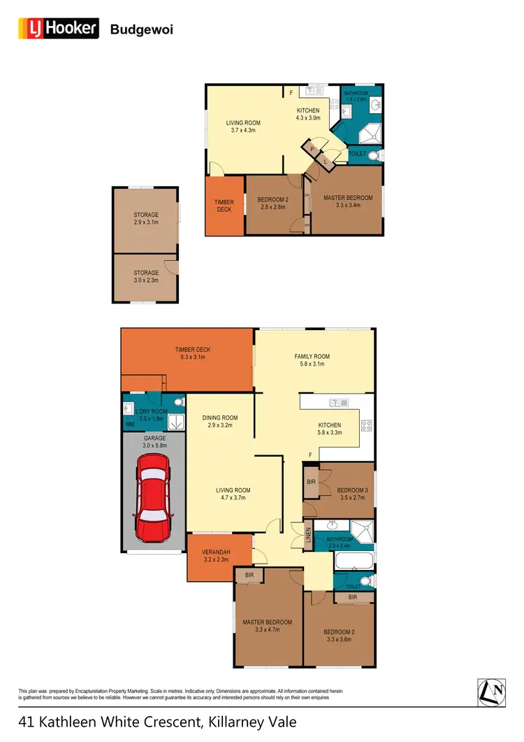 Floorplan of Homely house listing, 41 Kathleen White Crescent, Killarney Vale NSW 2261