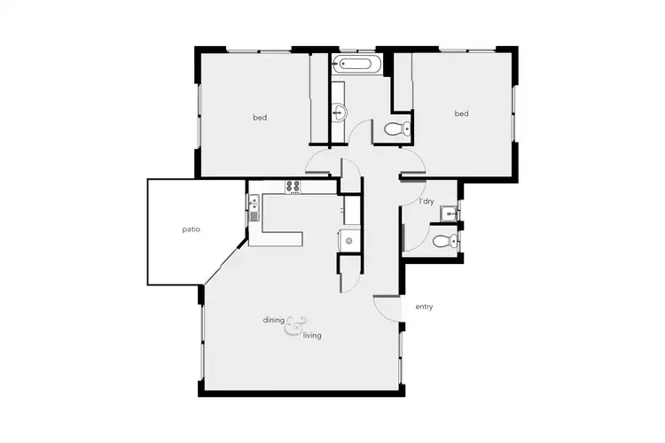 Floorplan of Homely unit listing, 66/5-15 McGregor Street, Mooroobool QLD 4870