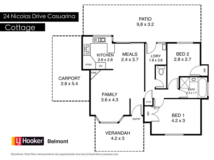 Floorplan of Homely house listing, 24 Nicolas drive, Casuarina WA 6167