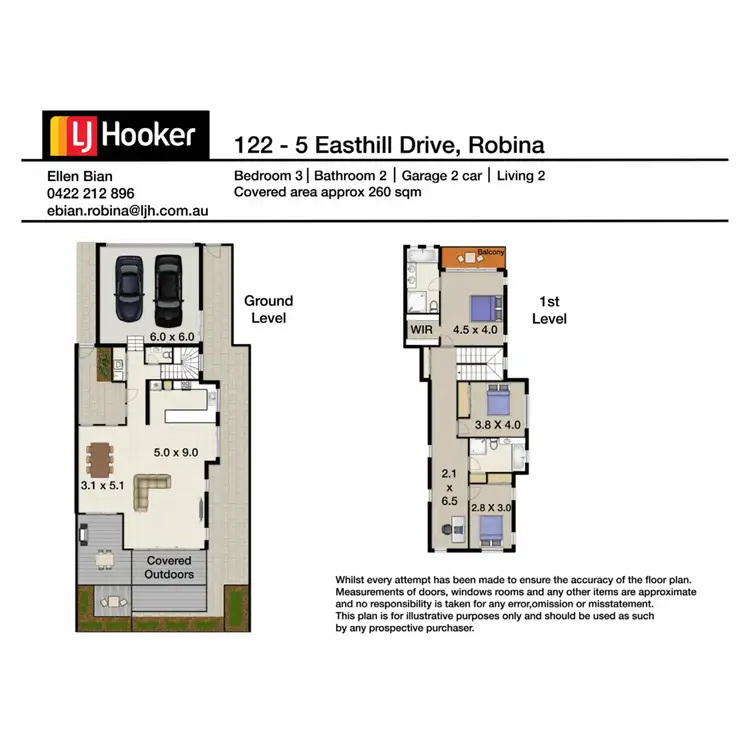Floorplan of Homely unit listing, 122/5 Easthill Drive, Robina QLD 4226