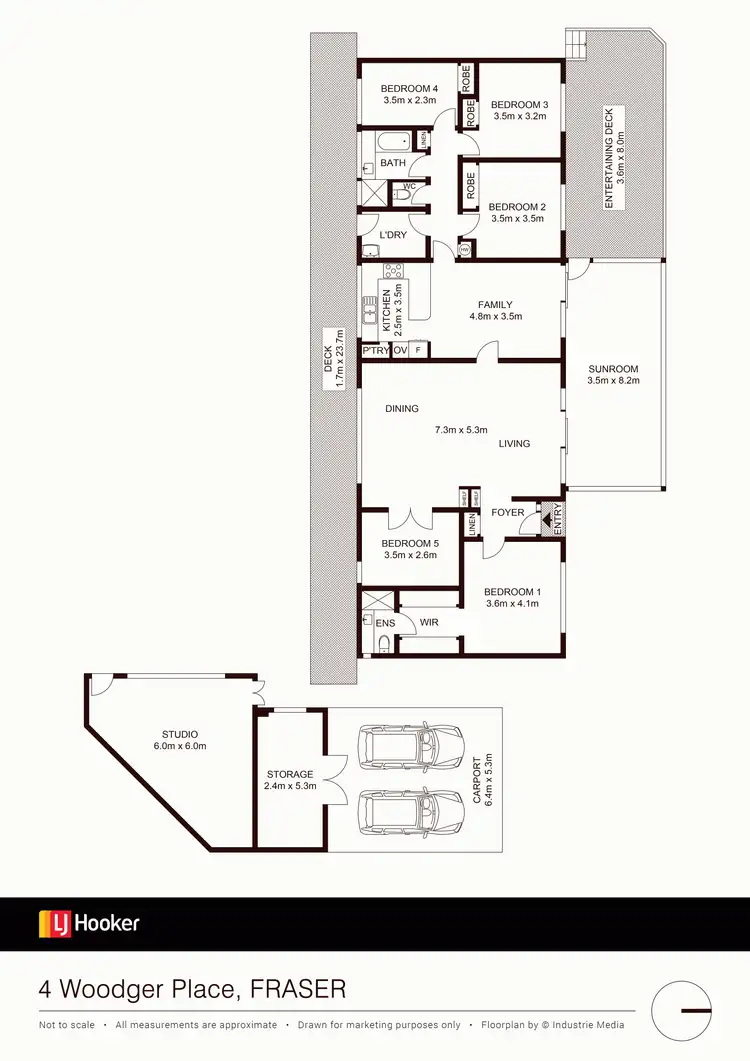 Floorplan of Homely house listing, 4 Woodger Place, Fraser ACT 2615