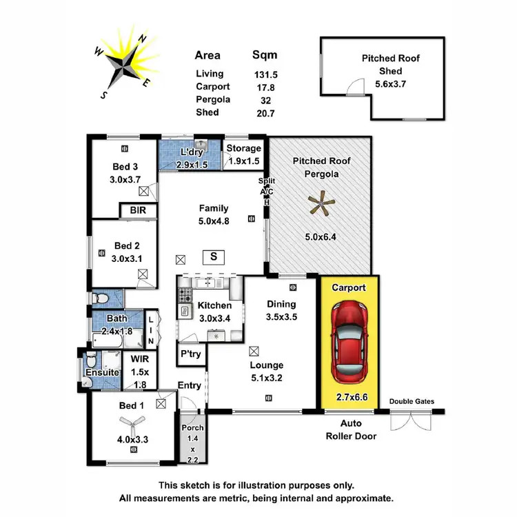 Floorplan of Homely house listing, 18 Bluebell Lane, Blakeview SA 5114