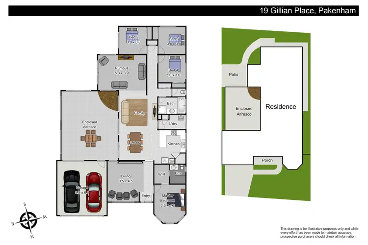 Floorplan of Homely house listing, 19 Gillian Place, Pakenham VIC 3810