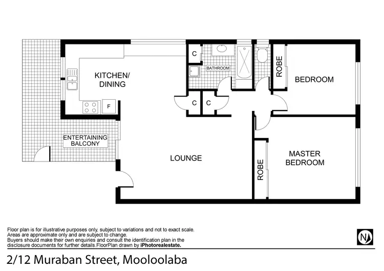Floorplan of Homely unit listing, 2/12 Muraban Street, Mooloolaba QLD 4557