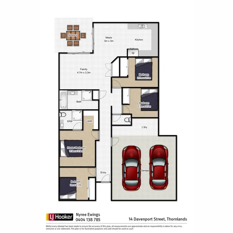 Floorplan of Homely house listing, 14 Davenport Street, Thornlands QLD 4164