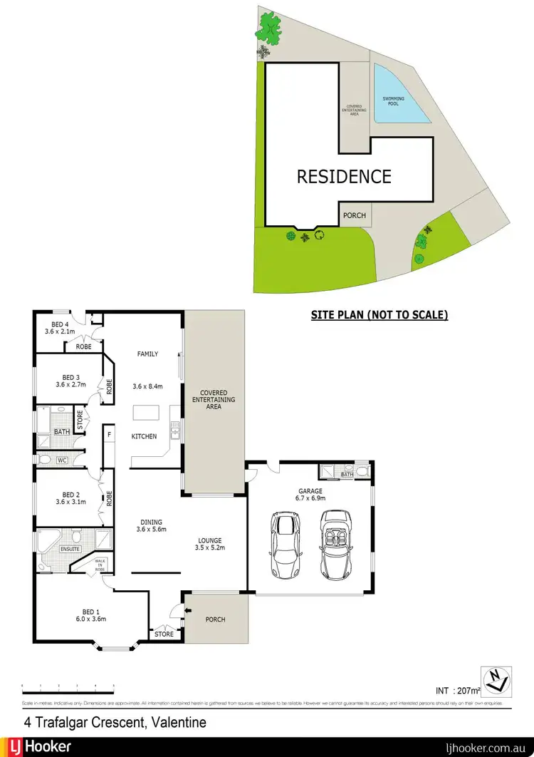 Floorplan of Homely house listing, 4 Trafalgar Crescent, Valentine NSW 2280