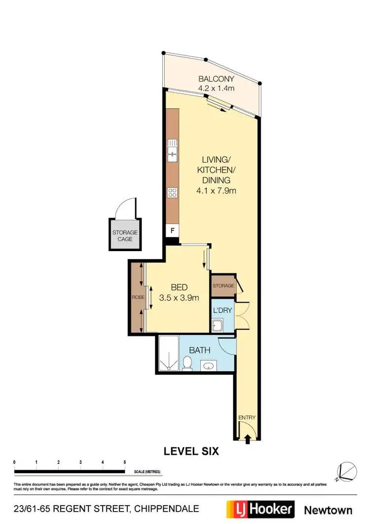 Floorplan of Homely apartment listing, 23/61-65 Regent Street, Chippendale NSW 2008