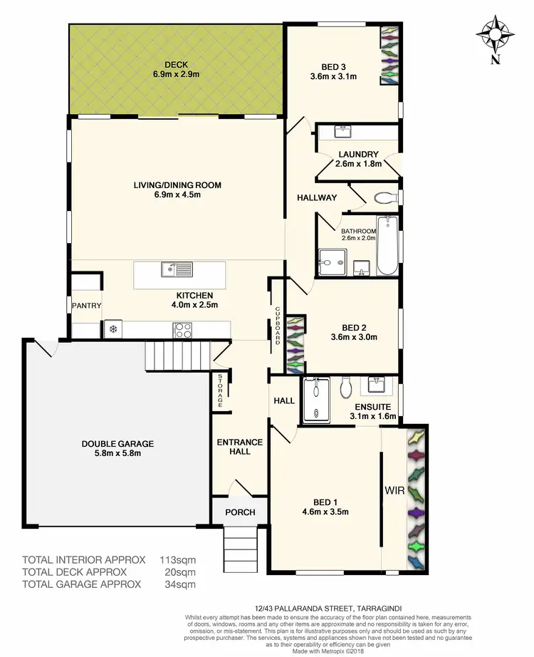 Floorplan of Homely house listing, 12/43 Pallaranda Street, Tarragindi QLD 4121