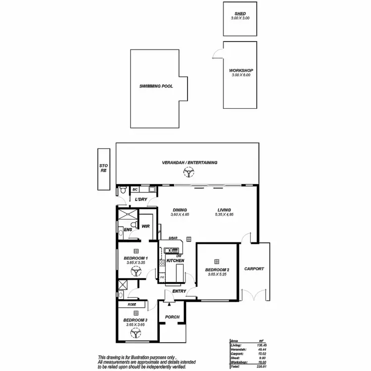 Floorplan of Homely house listing, 5 Bruce Street, Broadview SA 5083