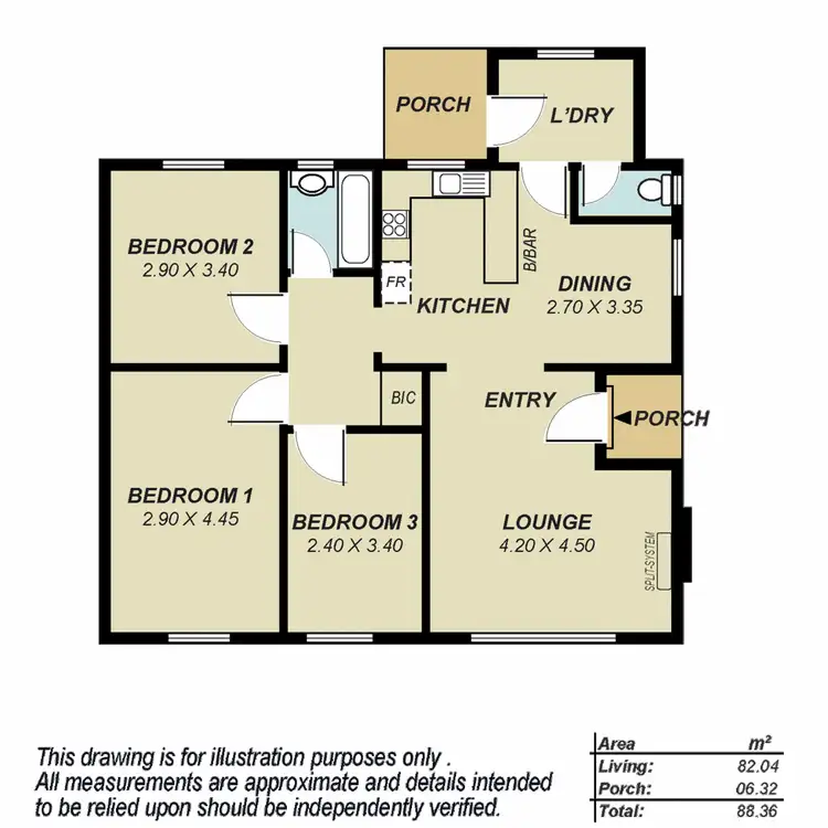 Floorplan of Homely house listing, 15 Stocklynch Crescent, Davoren Park SA 5113
