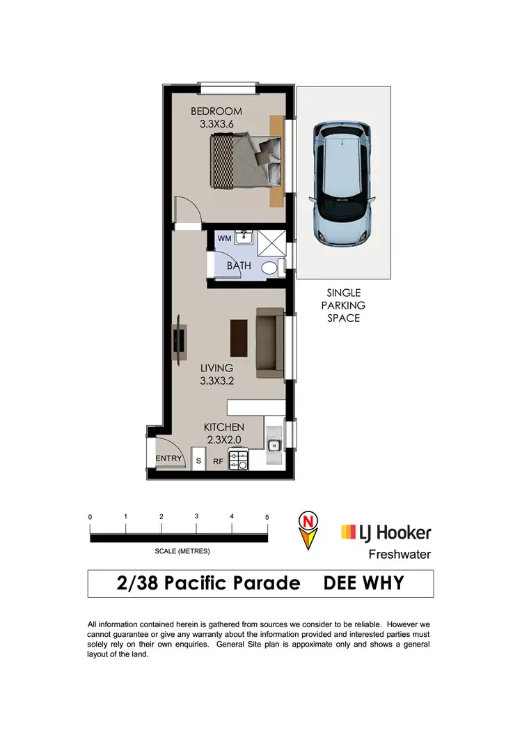 Floorplan of Homely unit listing, 2/38 Pacific Parade, Dee Why NSW 2099